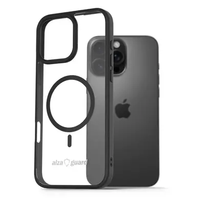 Kryt na mobil AlzaGuard Clear TPU Case Compatible with Magsafe pro iPhone 16 Pro Max černé