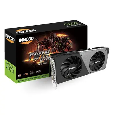 Grafická karta Inno3D GeForce RTX 4070 Twin X2 12G