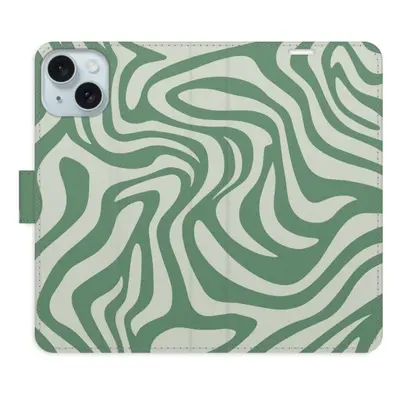 iSaprio Flip pouzdro Zebra Green 02 pro iPhone 15 Plus n24zg02-FLP2-i15pls