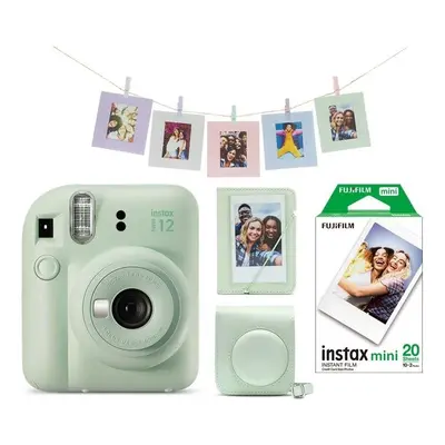 Instantní fotoaparát Fujifilm Instax Mini 12 Green + Mini 12 ACC kit + 2x10 film