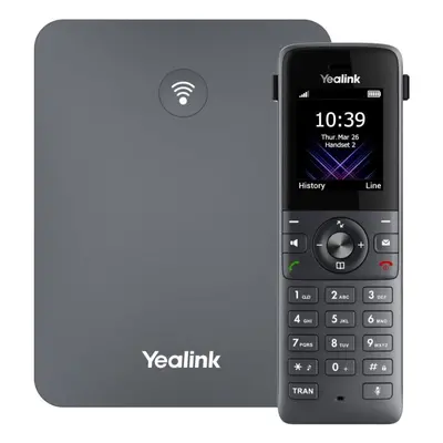 Yealink W73P, IP DECT báze+ručka, PoE, 1,8" bar.disp., až 10 ruček