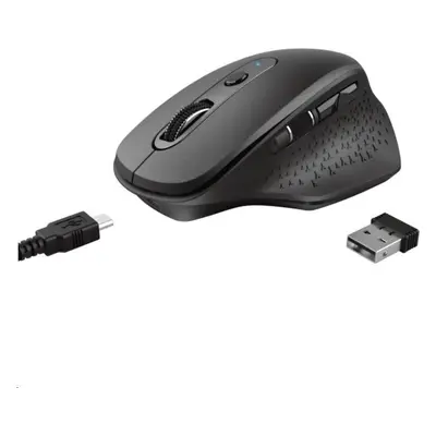 Myš Trust Ozaa Rechargeable Wireless Mouse, černá