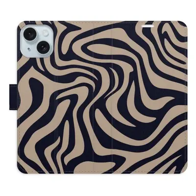 iSaprio Flip pouzdro Zebra Black 02 pro iPhone 15 Plus n24zb02-FLP2-i15pls