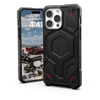 Kryt na mobil UAG Monarch Pro MagSafe Kevlar Black iPhone 15 Pro Max