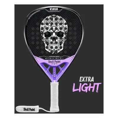 Padelová raketa Skull Padel V1010 - PURPLE 3K Extra Light