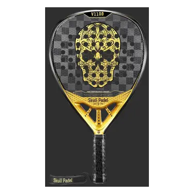 Padelová raketa Skull Padel V1100 GOLD BLACK 24K