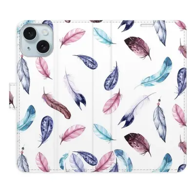 Kryt na mobil iSaprio Colorful Feathers pro iPhone 15 Plus