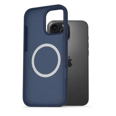 Kryt na mobil AlzaGuard Silicone Case Compatible with Magsafe pro iPhone 16 Pro Max modrý