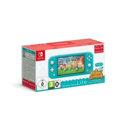 Herní konzole Nintendo Switch Lite - Turquoise + Animal Crossing + 3M NSO