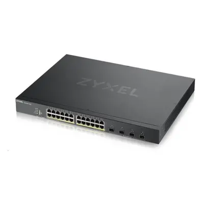 Zyxel XGS1935-28HP, 28 Port Lite-L3 Smart Managed PoE Switch, 24x Gigabit PoE and 4x 10G SFP+, h