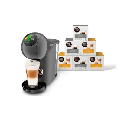 Kávovar na kapsle KRUPS KP243B10CZ Nescafé Dolce Gusto Genio S dárkový set s 96 kapslemi