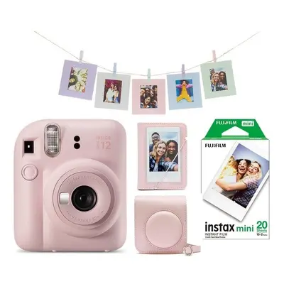 Instantní fotoaparát Fujifilm Instax Mini 12 Pink + Mini 12 ACC kit + 2x10 film