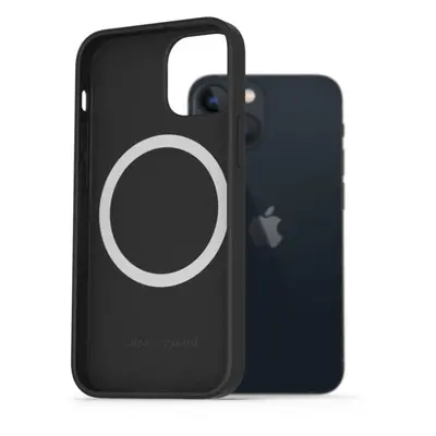 Kryt na mobil AlzaGuard Silicone Case Compatible with Magsafe pro iPhone 13 Mini černý