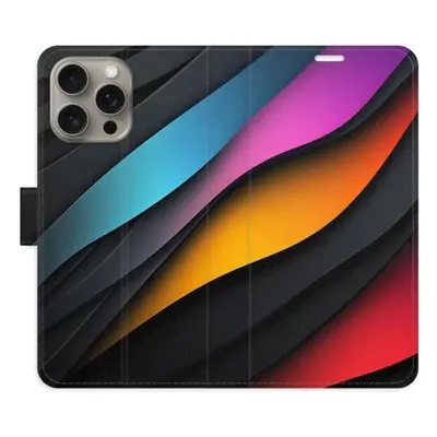 iSaprio Flip pouzdro Color Waves pro iPhone 15 Pro Max n24cw-FLP2-i15pM