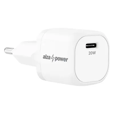 Nabíječka do sítě AlzaPower A120 Fast Charge 20W bílá