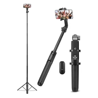 Selfie tyč Spigen Tripod Selfie Stick Black Longer Version