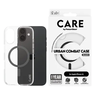 Kryt na mobil PanzerGlass CARE Kryt Apple iPhone 16 Magsafe Urban Combat černý