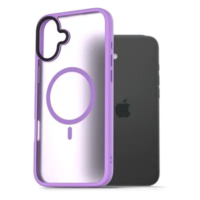 Kryt na mobil AlzaGuard Matte Case Compatible with Magsafe pro iPhone 16 Plus světle fialový