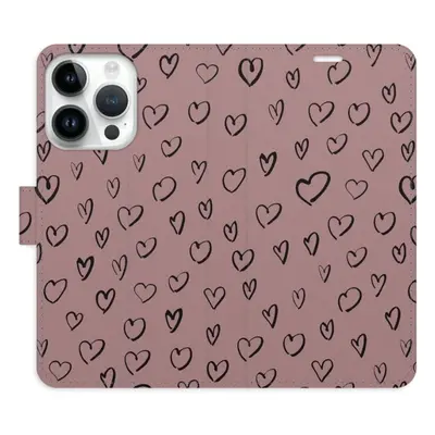 iSaprio Flip pouzdro Heart Dark 02 pro iPhone 15 Pro n24hd02-FLP2-i15p