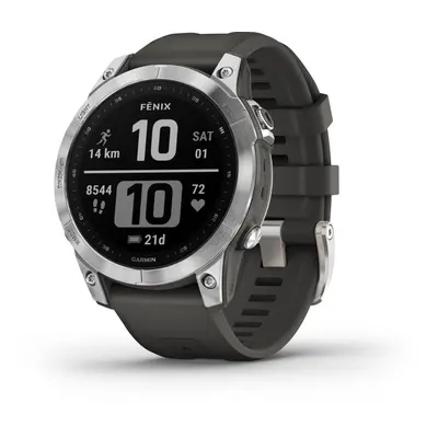 Chytré hodinky Garmin Fenix 7 Silver/Graphite Band