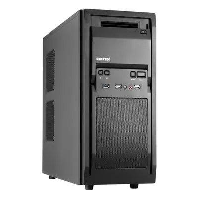 CHIEFTEC skříň Libra Series/Miditower, LF-02B-OP, Black, USB 3.0, bez zdroje