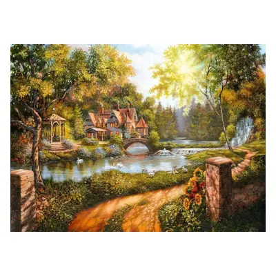 RAVENSBURGER Puzzle Domek u řeky 500 dílků