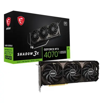 Grafická karta MSI GeForce RTX 4070 Ti SUPER 16G SHADOW 3X OC