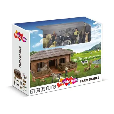 Set figurek a příslušenství Buddy Toys BGA 1041 Farma - stáj