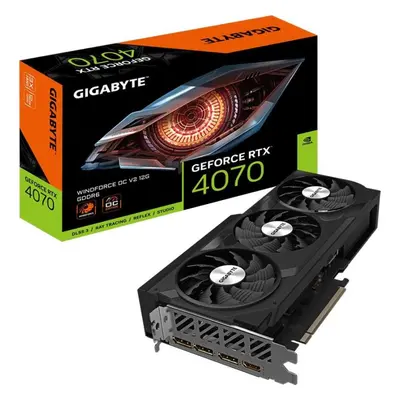 Grafická karta GIGABYTE GeForce RTX 4070 WINDFORCE OC V2 12G