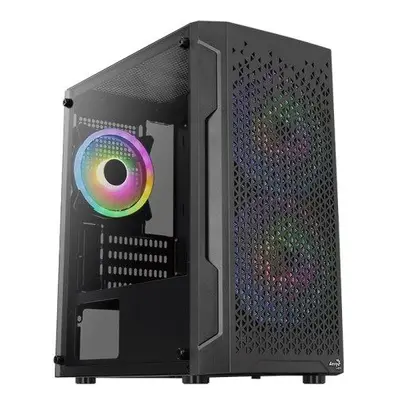 AEROCOOL skříň MC G Trinity, Micro tower, 1x USB 3.0, 1x USB 2.0, 2x audio, bez zdroje