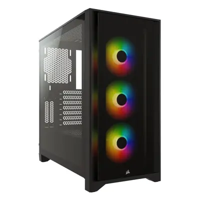 Počítačová skříň Corsair iCUE 4000X RGB Tempered Glass Black