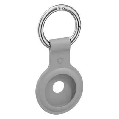 AirTag klíčenka AlzaGuard Silicone Keychain pro Airtag šedá