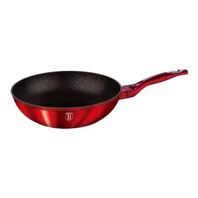 BERLINGERHAUS BERLINGERHAUS Wok s mramorovým povrchem 28 cm Burgundy Metallic Line BH-1267