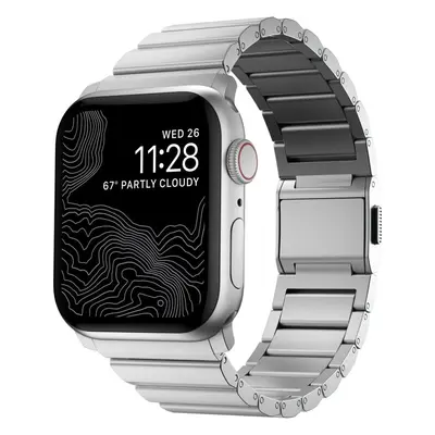 Řemínek Nomad Aluminum Band Silver Apple Watch 42/44/45/Ultra 49mm