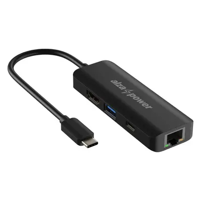 Dokovací stanice AlzaPower USB-C Dock Station 4v1 černý