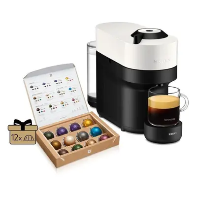 Kávovar na kapsle NESPRESSO KRUPS Vertuo Pop Coconut White XN920110