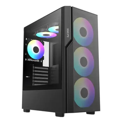 1stCOOL skříň GAMER 5, Mid tower, AU, USB 3.0, USB-C, 2x 140 ARGB Fan, 1x 120 ARGB Fan, bez zdro