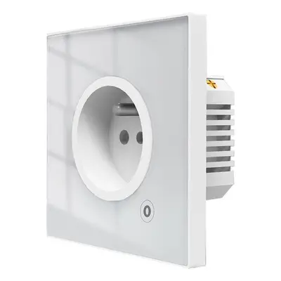 Chytrá zásuvka MOES Smart Wall Socket, Zigbee, FR, 16A, White