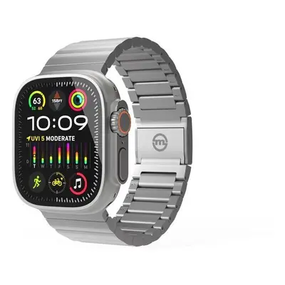 Řemínek Mobile Origin Watch Titanium Band Silver Apple Watch 49mm/46mm/45mm/44mm/42mm