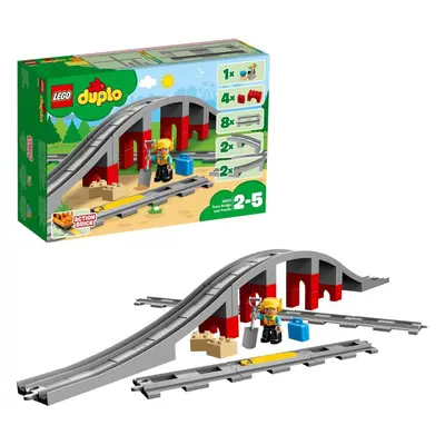 LEGO stavebnice LEGO® DUPLO® 10872 Doplňky k vláčku – most a koleje