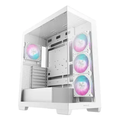 DEEPCOOL skříň CG580 4F / ATX / 4x120mm ARGB fans / 2xUSB 3.0 / panoramatická / tvrzené sklo / b