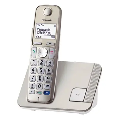 Telefon pro pevnou linku Panasonic KX-TGE210FXN Gold/White