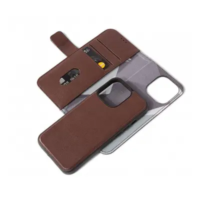 Pouzdro na mobil Decoded Leather Detachable Wallet Brown iPhone 14 Plus