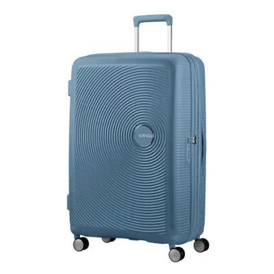 Cestovní kufr American Tourister Soundbox Spinner 77 Exp Stone Blue