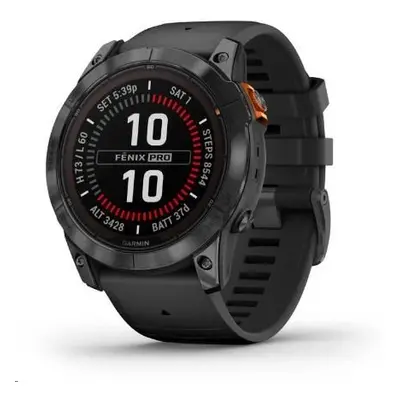 Chytré hodinky Garmin Fenix 7X Pro Gray/Black Band