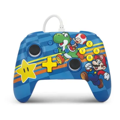 Gamepad PowerA Enhanced Wired Controller - Super Mario Mushroom Kingdom Friends - Nintendo Switc