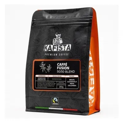 Káva Kafista Zrnková Káva "Café Fusion 50 / 50" – Směs Arabica & Robusta, espresso 250 g