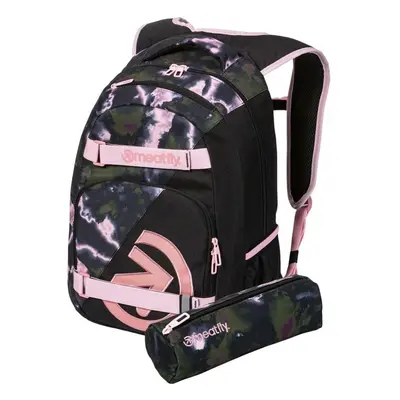 Městský batoh Meatfly Exile batoh, Storm Camo Pink, 24 L + penál zdarma