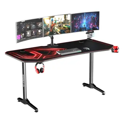 Herní stůl ULTRADESK Frag XXL červený