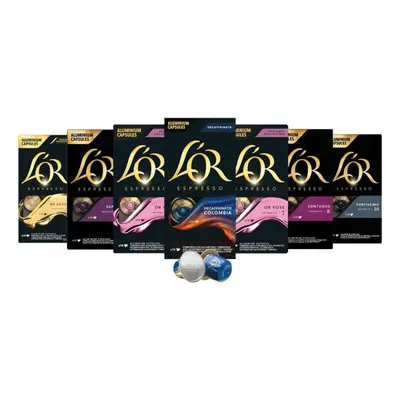 Kávové kapsle L'OR Exclusive MixPack 70 kapslí kompatibilní s Nespresso®* Original